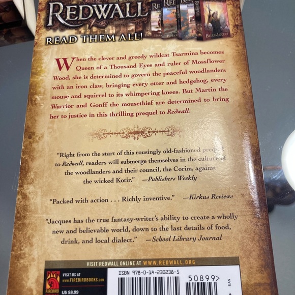 Redwall Mossflower by Brian Jacques, paperback - Picture 2 of 6